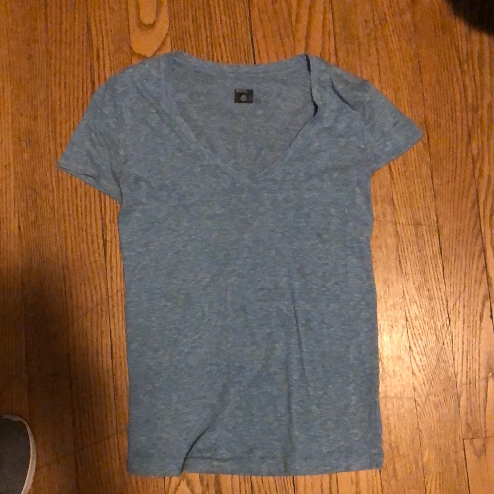 Blue v-neck t-shirt